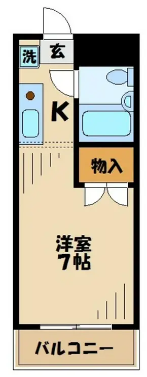 グリーンハイム瓜生 2階階 間取り