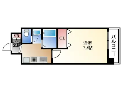 アレーズカシェート(1K/2階)の間取り写真