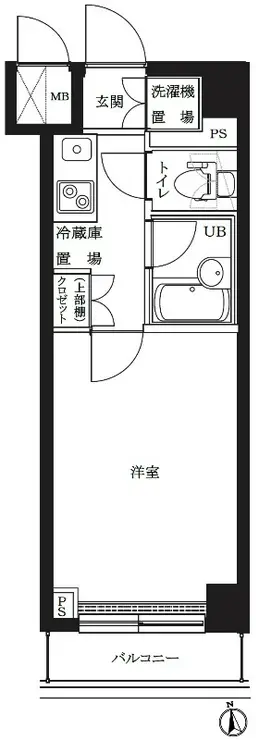 ルーブル東蒲田参番館 3階階 間取り