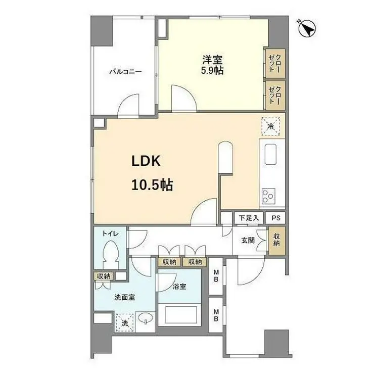 アルス中目黒ヴィルトレーテ 3階階 間取り