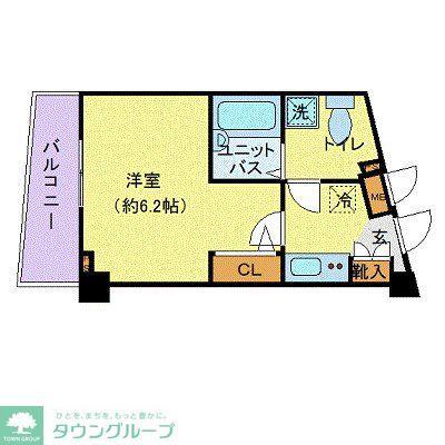 フェニックス池袋弐番館(1K/1階)の間取り写真