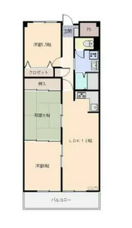 ルミール篠田 3階階 間取り