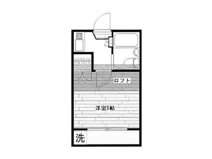 レオパレス戸塚エクセル第8(1K/1階)の間取り写真