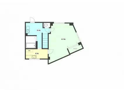 大町東1丁目 紀陽ビル(1K/2階)の間取り写真