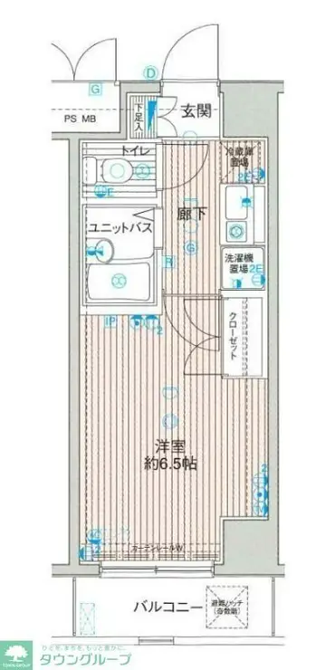 メインステージ目黒南 4階階 間取り