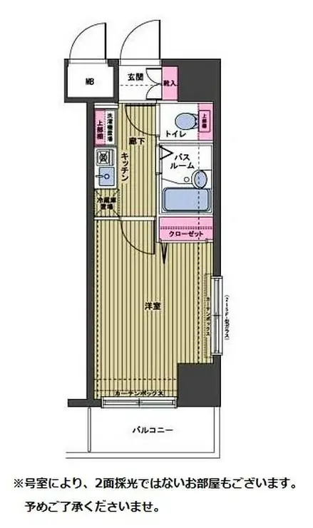 トーシンフェニックス日本橋三越前 7階階 間取り