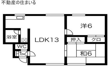 コーポピウI(2LDK/2階)の間取り写真