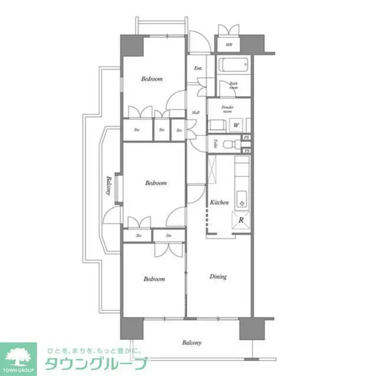 ルクレ川口イースト 2階階 間取り