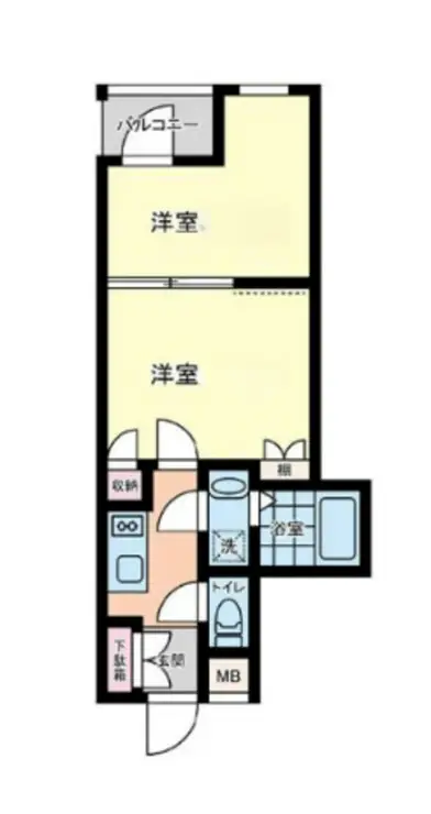 ビバリーホームズ荻窪II 2階階 間取り