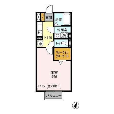 アネックスMITO II(1K/2階)の間取り写真