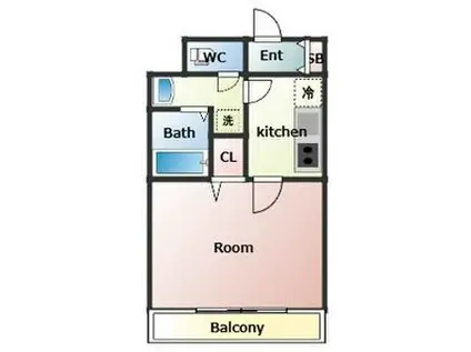 メゾンドール栄(ワンルーム/3階)の間取り写真