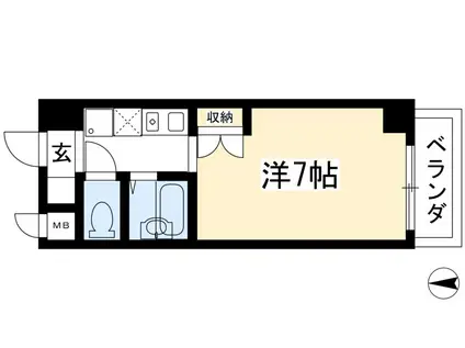 オアーゼ ミブ(1K/3階)の間取り写真