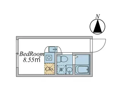 HJ PLACE YOYOGIUEHARA(ワンルーム/3階)の間取り写真