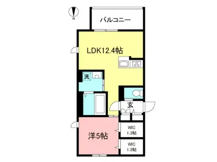 GRAN PA FOREST(1LDK/3階)の間取り写真
