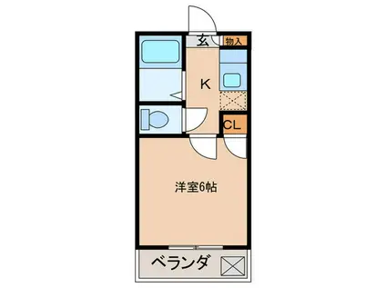 第二富士レイホ-ビル(1K/4階)の間取り写真