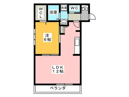 ベーネラコルタ石神井(1LDK/1階)の間取り写真