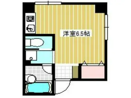 ボヌール(ワンルーム/1階)の間取り写真