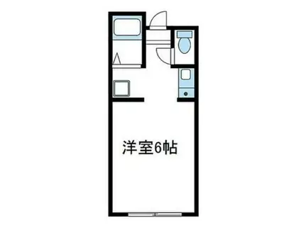 フライングバード(1K/1階)の間取り写真