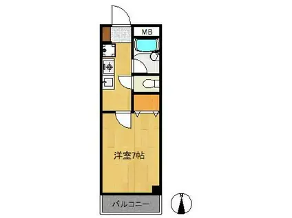 第5彦文ビル(1K/4階)の間取り写真