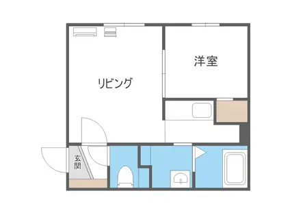 N-MODE・N19(1LDK/2階)の間取り写真