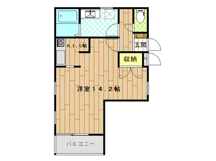 YSファースト(ワンルーム/2階)の間取り写真