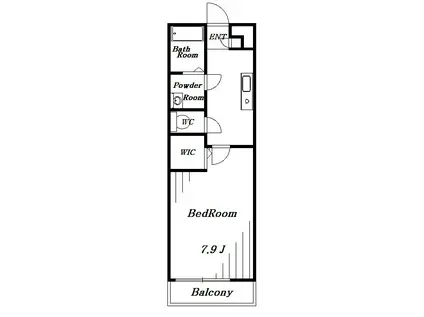 リブリ・エクセル花園(1K/1階)の間取り写真