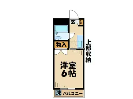 アイオンマンション(1K/4階)の間取り写真