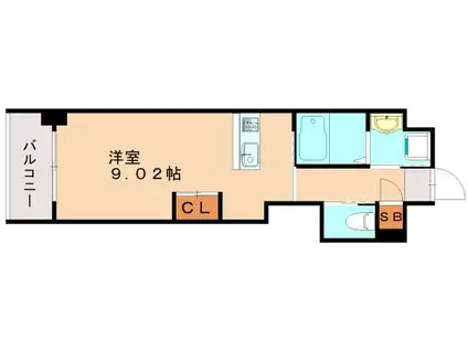 ウィングス西神原(ワンルーム/11階)の間取り写真