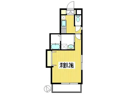 ピューアニマート(1K/3階)の間取り写真