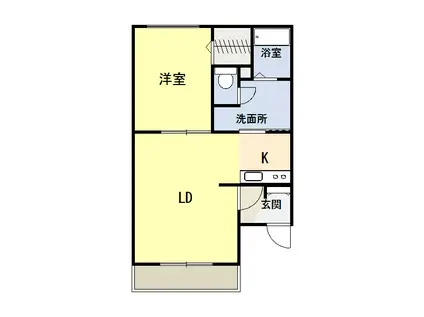 アレーズ161(1LDK/3階)の間取り写真