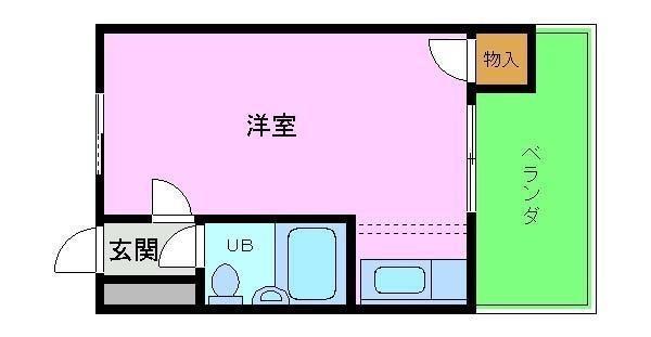 RIZEONE富田林レジデンス1(ワンルーム/2階)の間取り写真