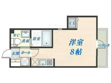 ピュアファーストNAGASE(ワンルーム/2階)の間取り写真