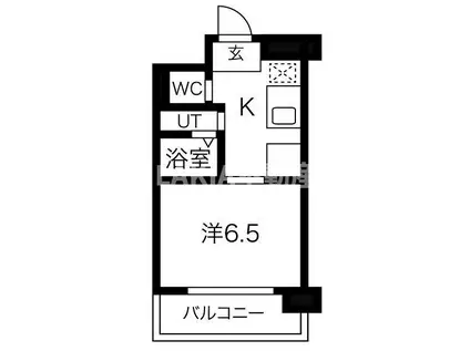 レジュールアッシュ京橋クロスII(1K/6階)の間取り写真