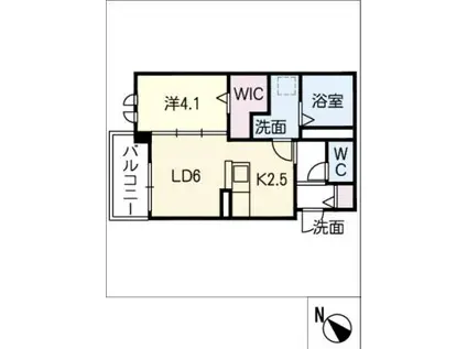 MAISON CLOCHETTE(1LDK/3階)の間取り写真