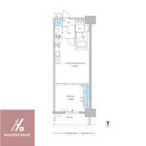 グランセジュール大国町(1LDK/11階)の間取り写真