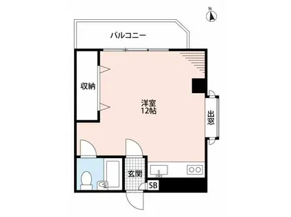 シャルール浅間町(ワンルーム/2階)の間取り写真