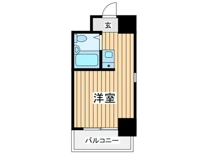 シティマンション川崎(ワンルーム/2階)の間取り写真