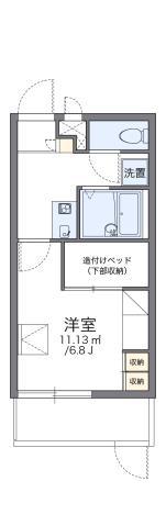 レオパレス真V(1K/1階)の間取り写真