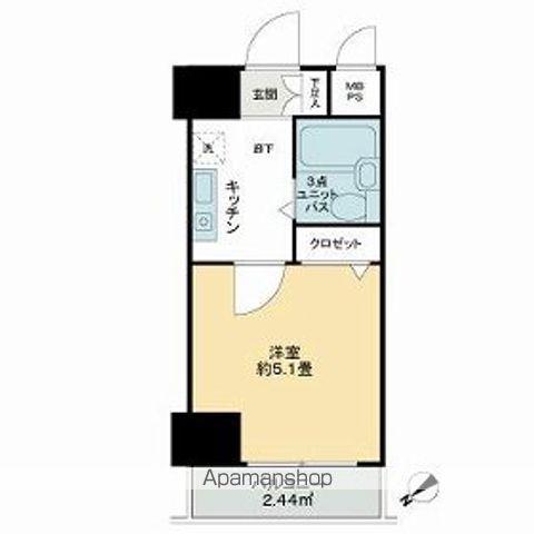 アーバンヒルズ吉野町(1K/3階)の間取り写真