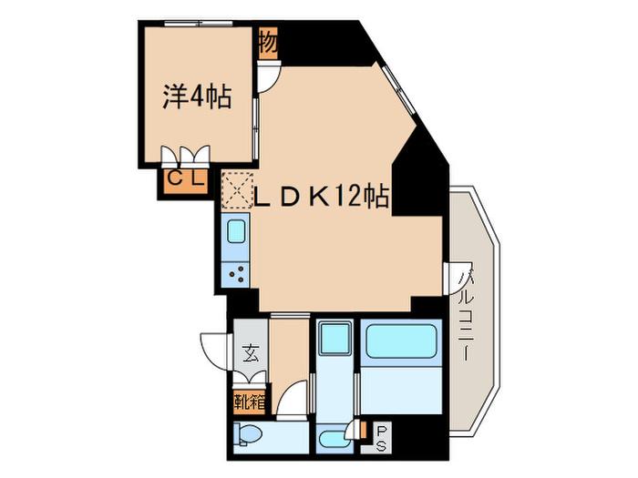 クレストコート目白新坂レジデンス(1LDK/5階)の間取り写真