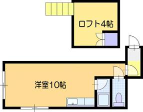 シャトル142(1K/1階)の間取り写真