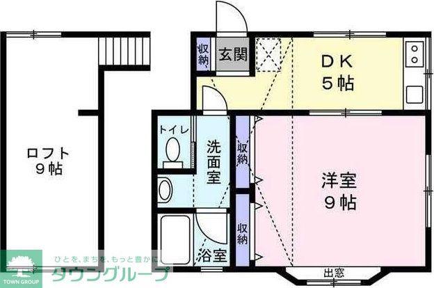 サンライズ成瀬(2K/2階)の間取り写真