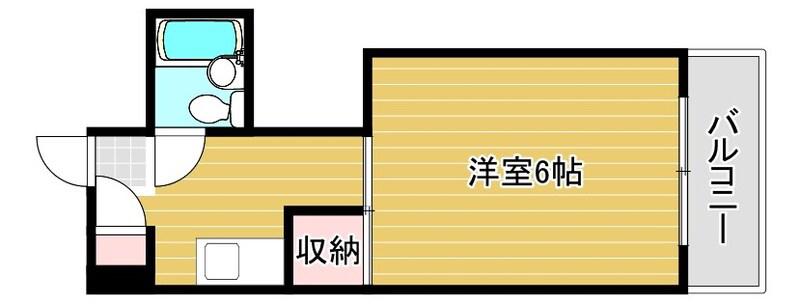 ケルンコトブキ(1K/5階)の間取り写真