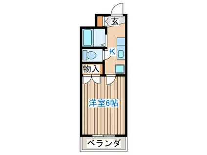 シャル長町1丁目(1K/3階)の間取り写真