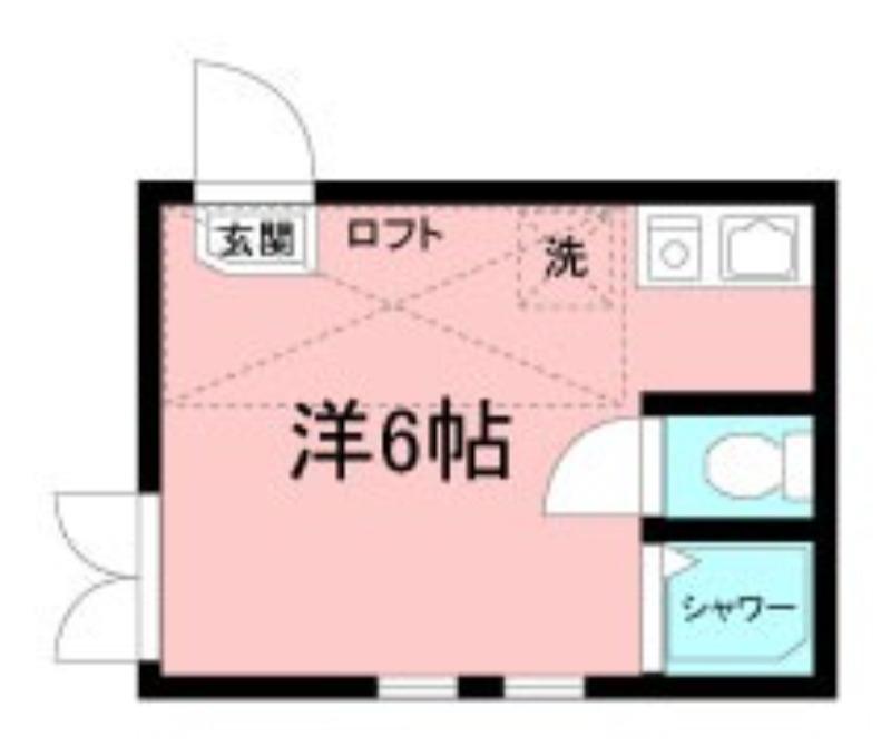 グレースマリー(ワンルーム/2階)の間取り写真