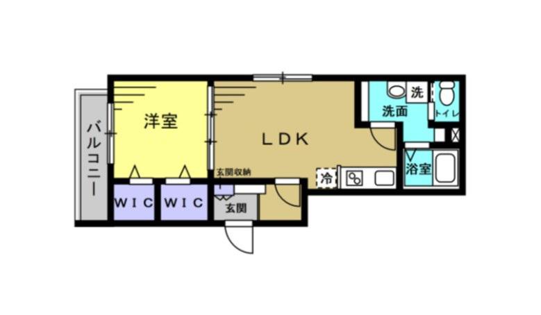 D-COMFORT八千代台(1LDK/2階)の間取り写真