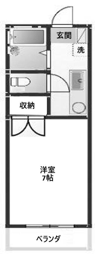 イーストヴィレッジ(1K/3階)の間取り写真