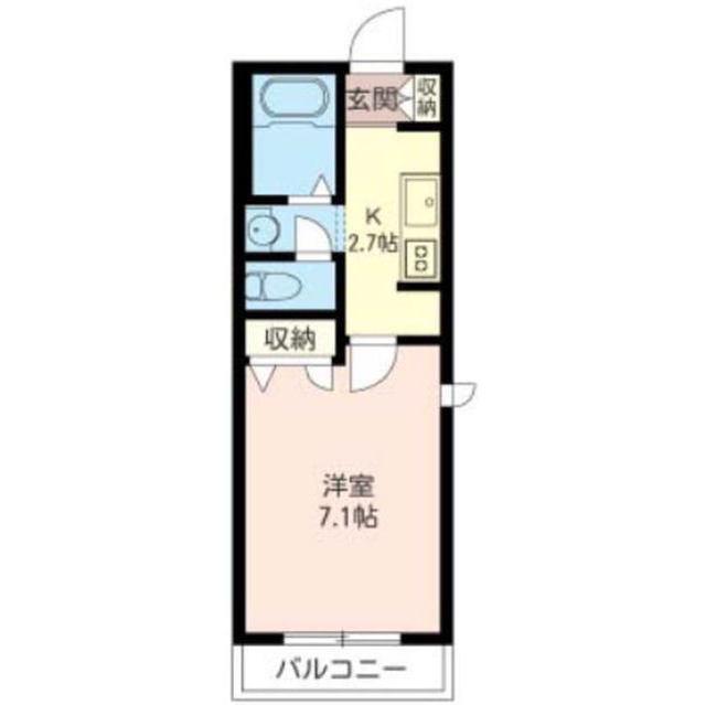 シュタイン横浜大口(1K/3階)の間取り写真