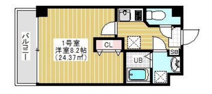 ヒルズ東日暮里(1K/7階)の間取り写真