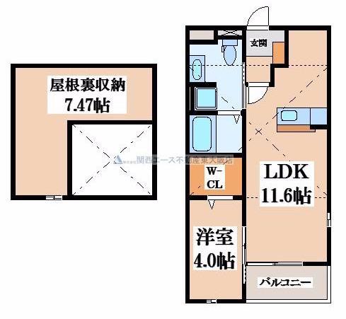アルバーダ トレス(1LDK/2階)の間取り写真